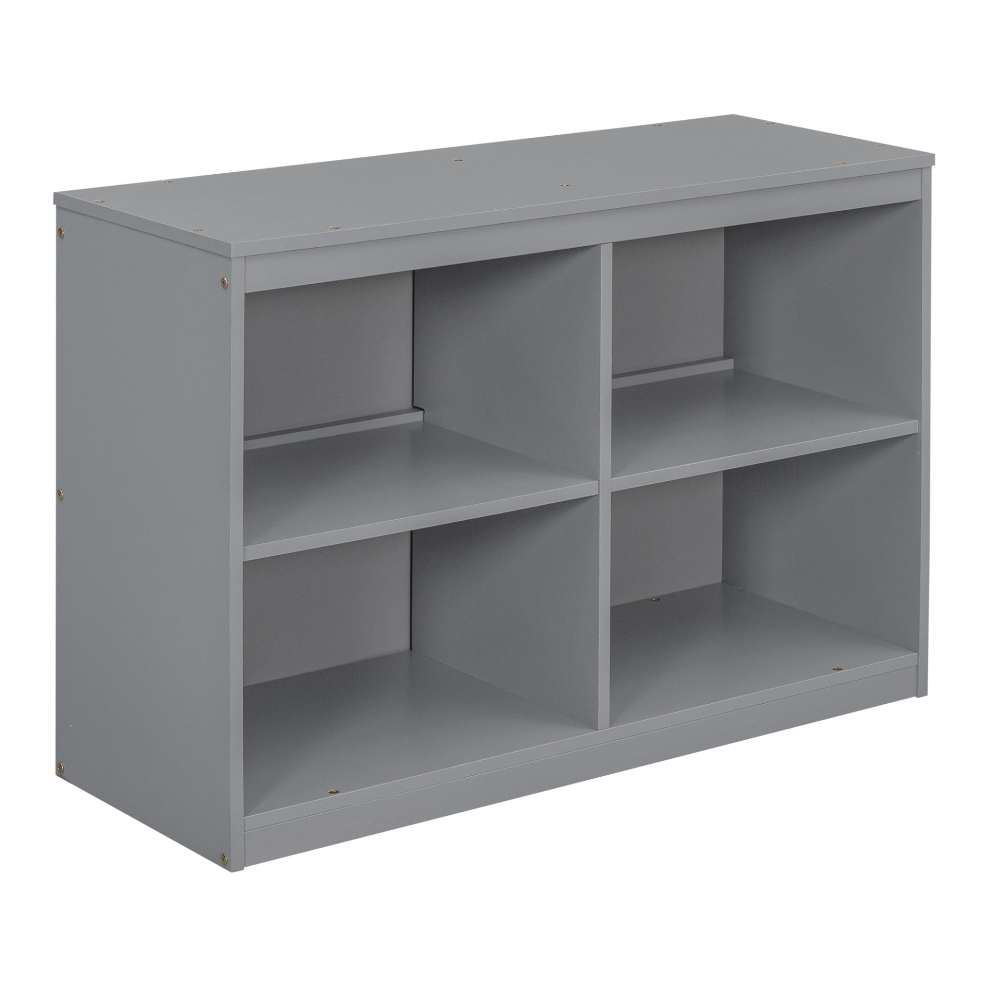 Twin Size Loft Bed With Retractable Writing Desk And 4 Drawers, With Lateral Portable Desk And Shelves - Gray - Image 21