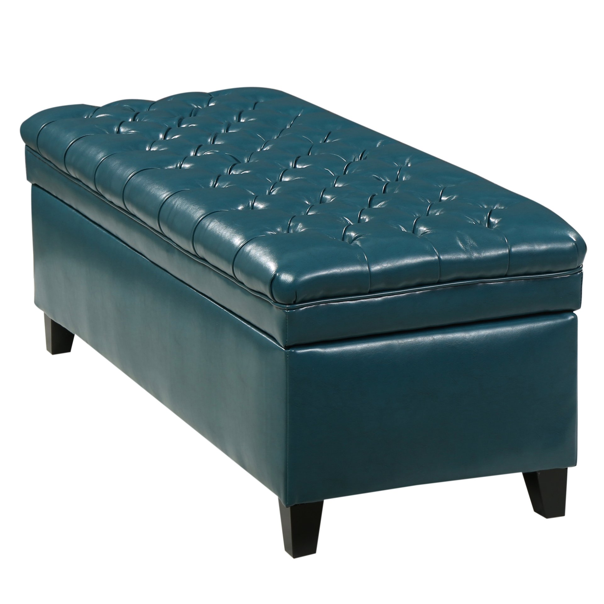 Juliana - Teal Storage Ottoman With Spacious Interior - Teal - Image 5