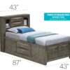 Marilla - Twin Storage Bed - Gray - Image 3