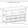 Warm Shaker - Console Sofa Table - Light Golden Brown - Image 8