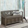 Amherst - Entryway Storage Bench - Farmhouse Gray - Image 9