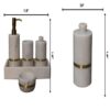 Inlay - Bathroom (Set of 5) - White - Image 3