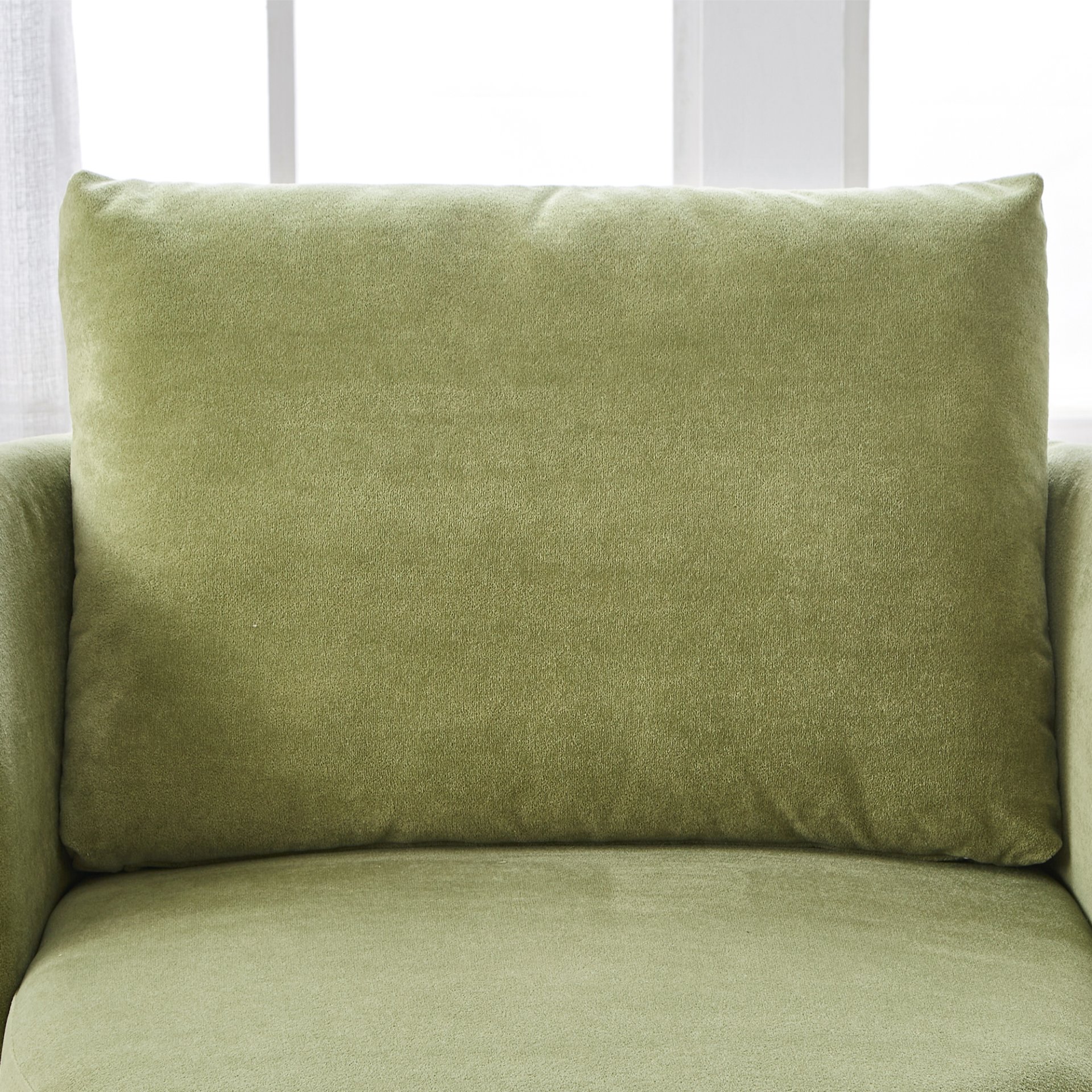 360° Swivel Chair, Accent Barrel Armchair, Upholstered With Curved Design - Green - Image 20