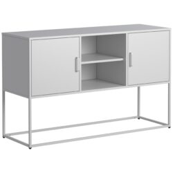 Modern Sideboard Buffet With Plenty Of Storage Space, Anti-Tilt Mechanism, Elegant Handles, Silent Magnetic Closures And Eco-Friendly Finishes For Kitchen, Dining Room, Bed Room And Living Room - White