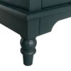 Hollow Carved 3 Drawer Dresser With Metal Handles, Storage Chest For Living Room Or Bedroom - Blackish Green - Image 20