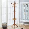 Modern Crabapple Hanger With Resin Stainless Steel Multifunctional Storage Rack - Wood - Image 4