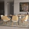 Malden - Bentwood Dining Chair With Wood Back - Natural - Image 9