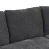 L-Shaped Sofa Convertible Sofa Bed Pull Out Sofa Sleeper With Two Back Pillows, Two USB Ports And Two Power Sockets For Living Room - Gray - Image 23