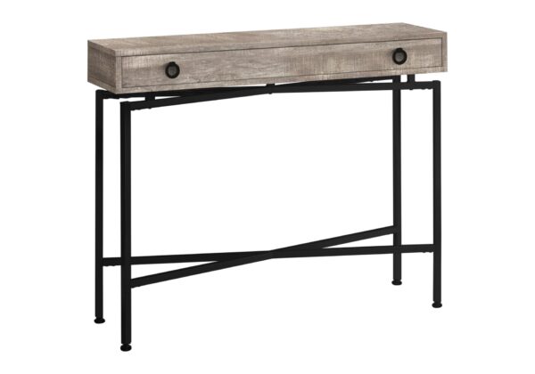 Accent Console Table For Entryway, Storage Drawer, Modern - Taupe