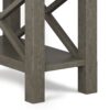 Kitchener - Narrow Side Table - Farmhouse Gray - Image 4