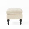 Lofton - Pillow Top Ottoman With Button Tufting - Cream - Image 7