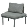 6 Piece Patio Sofa Furniture Set, Half Moon Outdoor Sectional Sofa With 2 High Low Coffee Tables, Wicker Rattan, Tempered Glass, 4 Pillows & Cushions, For Backyard, Garden, Poolside - Gray - Image 12