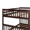Full Over Full Bunk Bed With Ladders And 2 Storage Drawers - Espresso - Image 7