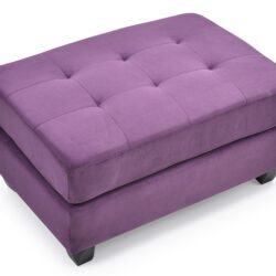 Vibrant Contemporary Ottoman - Purple