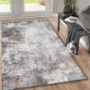 Toucan - Washable Non - Slip Area Rug - Ivory / Dark Gray - Image 2