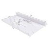 Elegant Marble Vanity Top, 43" Bathroom Vanity With Undermount Sink Sintered Stone, Bianco Carrara Venato - White - Image 3