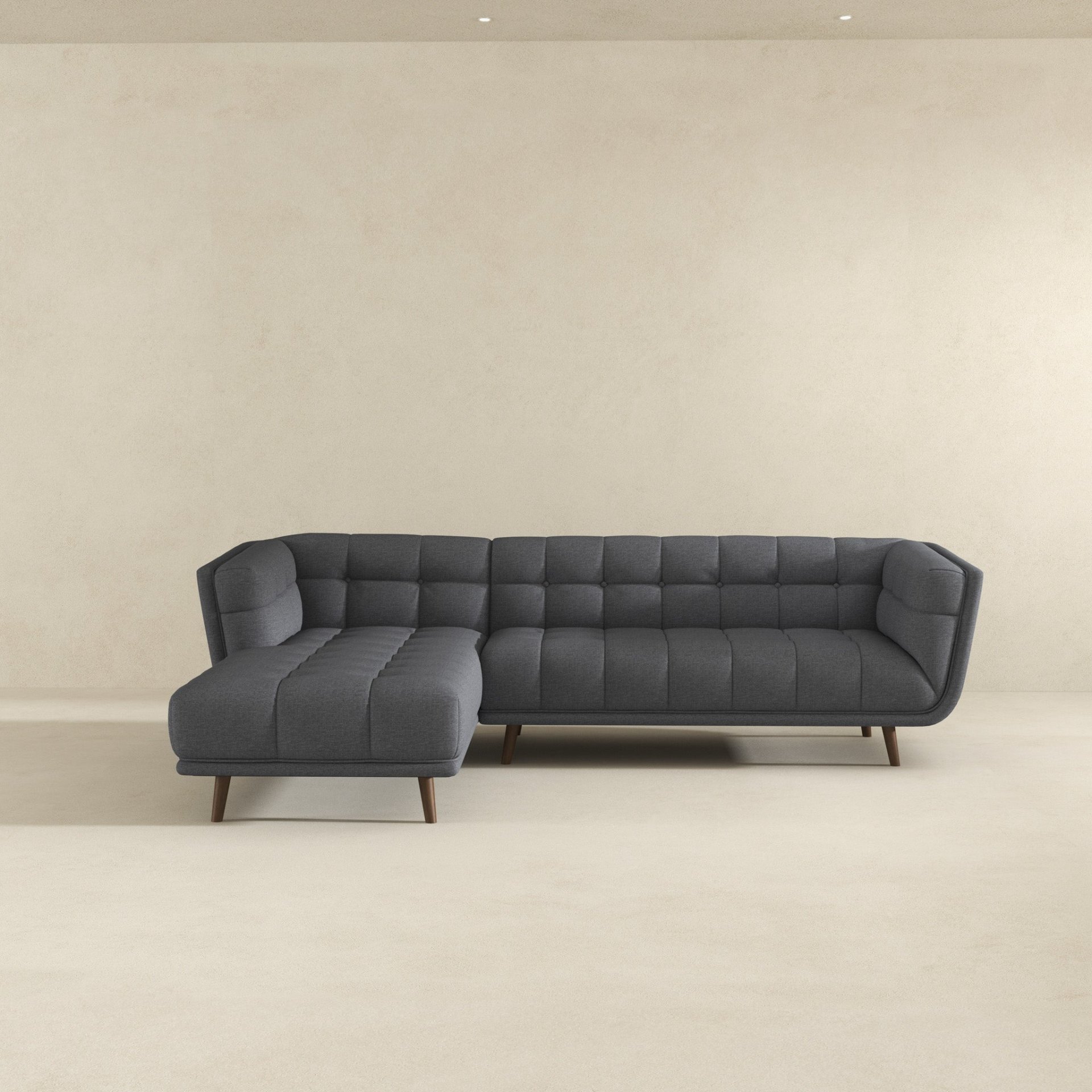 Addison - Left Sectional Sofa - Ash Gray - Image 4