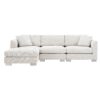 Modern Cloud Sectional Sofa L Shaped Luxury Couch Set With 2 Free Pillows 4 Seat With Oversized Chaise - Minsk Gray - Image 23