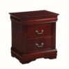 Louis Philippe - Nightstand, Elegant Design - Cherry - Image 4