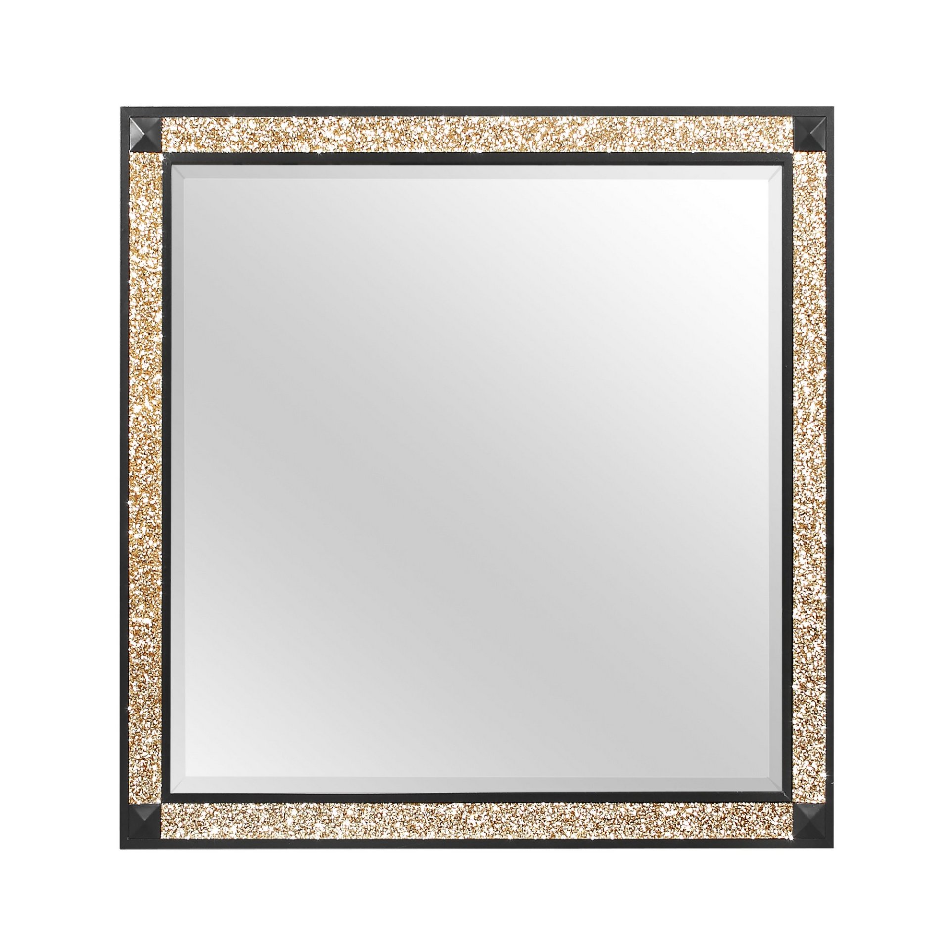 Lively - Mirror With Glitter Detail - Black - Image 4