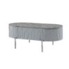 Yukino - High Gloss Coffee Table - Chrome / Gray - Image 12
