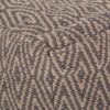 Amuleto - Hand Loomed Cotton Pouf - Dark Gray / Brown - Image 4