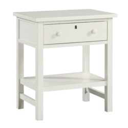 Finley - 1 Drawer Storage Nightstand - Antique White