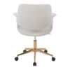 Vintage Flair - Mid-Century Modern Office Chair - Gold / Cream - Image 5