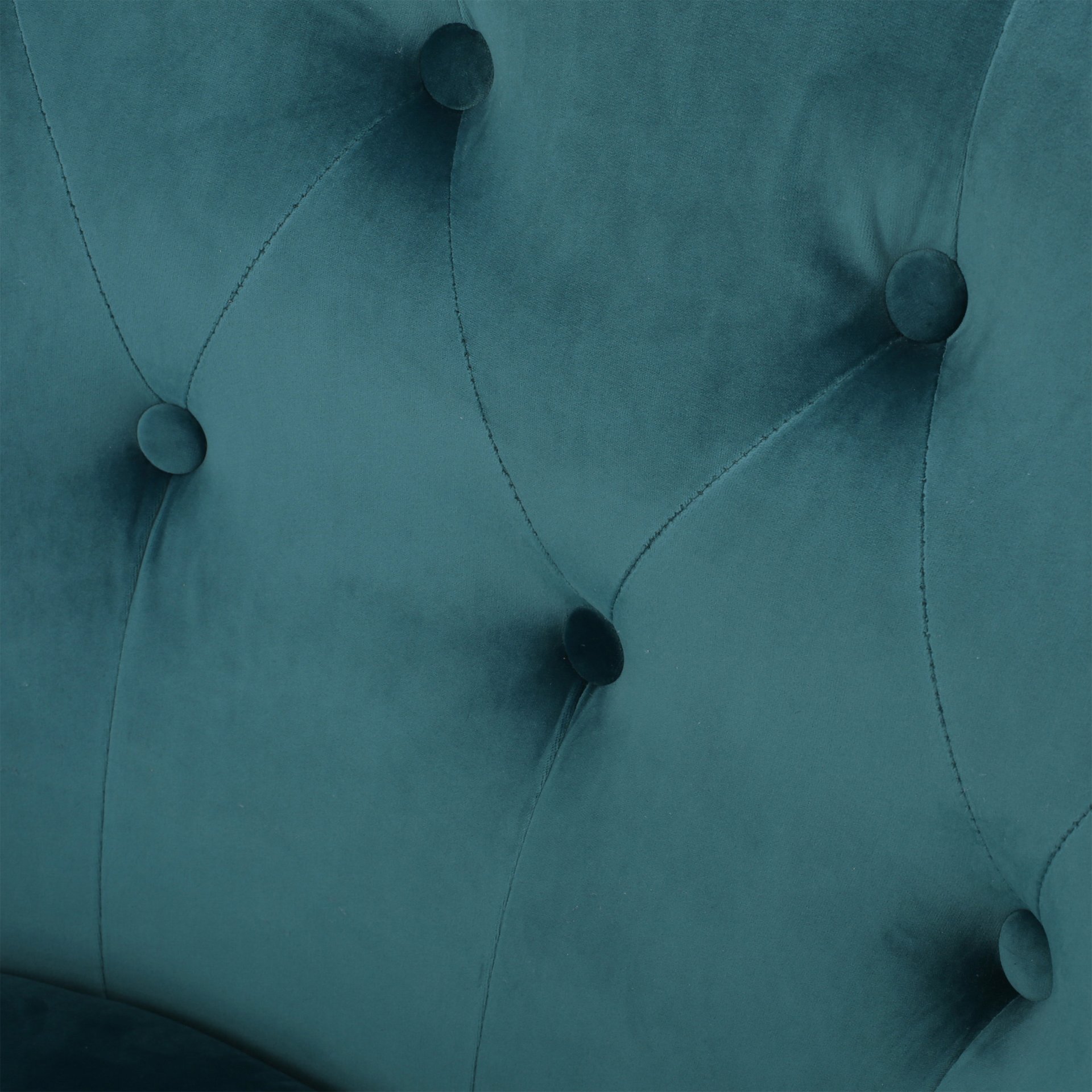Alyssa - Velvet Arm Chair With Wingback Design - Teal - Image 13