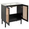 Bathroom Vanity With Soft Closing Mechanism - Black - Image 13