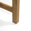 Outdoor Dining Chair (Set of 2), Teak Acacia Wood Frame - Natural Stained - Image 14