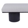 Upholstered Bench With Black Chunky Legs Boucle Contemporary Style Bed-End Bench For Bedroom Living Room - Light Gray - Image 7