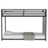 Adam - Twin Over Twin Bunk Bed - Black Metal - Image 14