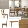 Kayee - 5 Pieces Pack Dining Set - Weathered Oak - Image 12
