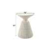 Duane - Fiber Concrete Accent Table - White - Image 5
