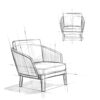 Carmel - Outdoor Conversation Chair - Sand Drift - Image 10