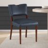 Bryson Retro Modern Dining Chair (Set of 2) - Dark Navy - Image 2