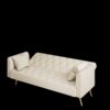 Convertible Double Folding Living Room Sofa Bed - Beige - Image 12