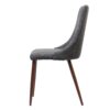 Modern Dining Chair With Iron Legs And - Light Gray - Image 7