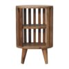 Ariella - Double Shelf Nightstand - Oak - Image 10