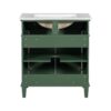Bathroom Vanity With Ceramic Basin, Soft Close Door And Adjustable Shelves - Green - Image 17