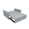 Compact Loveseat With Trundle Sleeper And Storage Pocket - Gray - Image 7