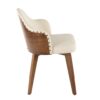Ahoy - Mid-Century Chair - Walnut / Cream - Image 2