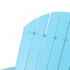 Malibu Transitional Adirondack Chair With Foldable Design - Blue - Image 11