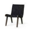 Lounge Chair With Stunning Rope Weave Design, (Set of 2) - Black - Image 7