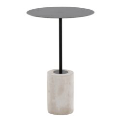 Symbol - Contemporary Side Table - Concrete / Black