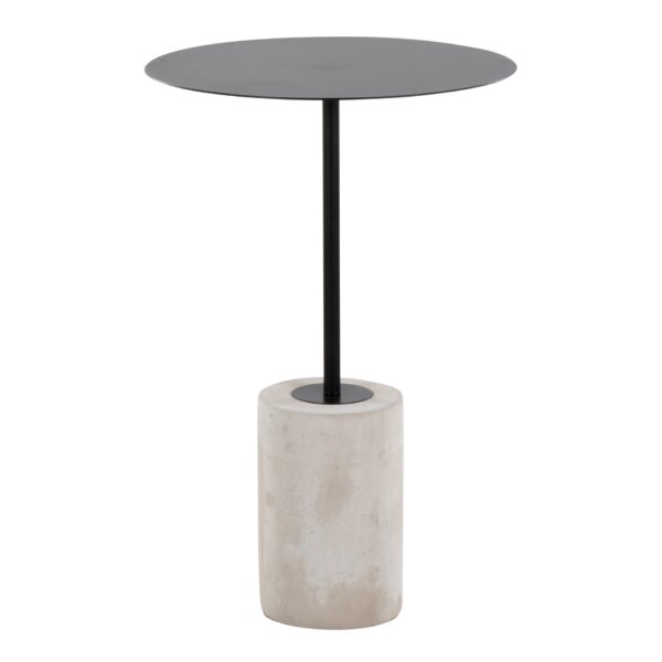 Symbol - Contemporary Side Table - Concrete / Black