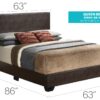 Aaron - Queen Bed - Cappuccino - Image 6