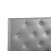 Casual Upholstered Headboard - Light Gray - Image 5