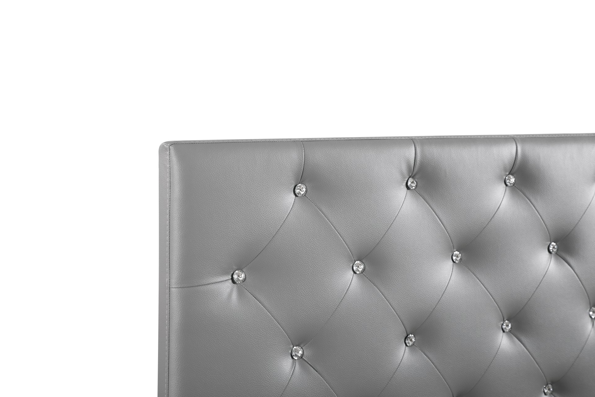 Casual Upholstered Headboard - Light Gray - Image 5